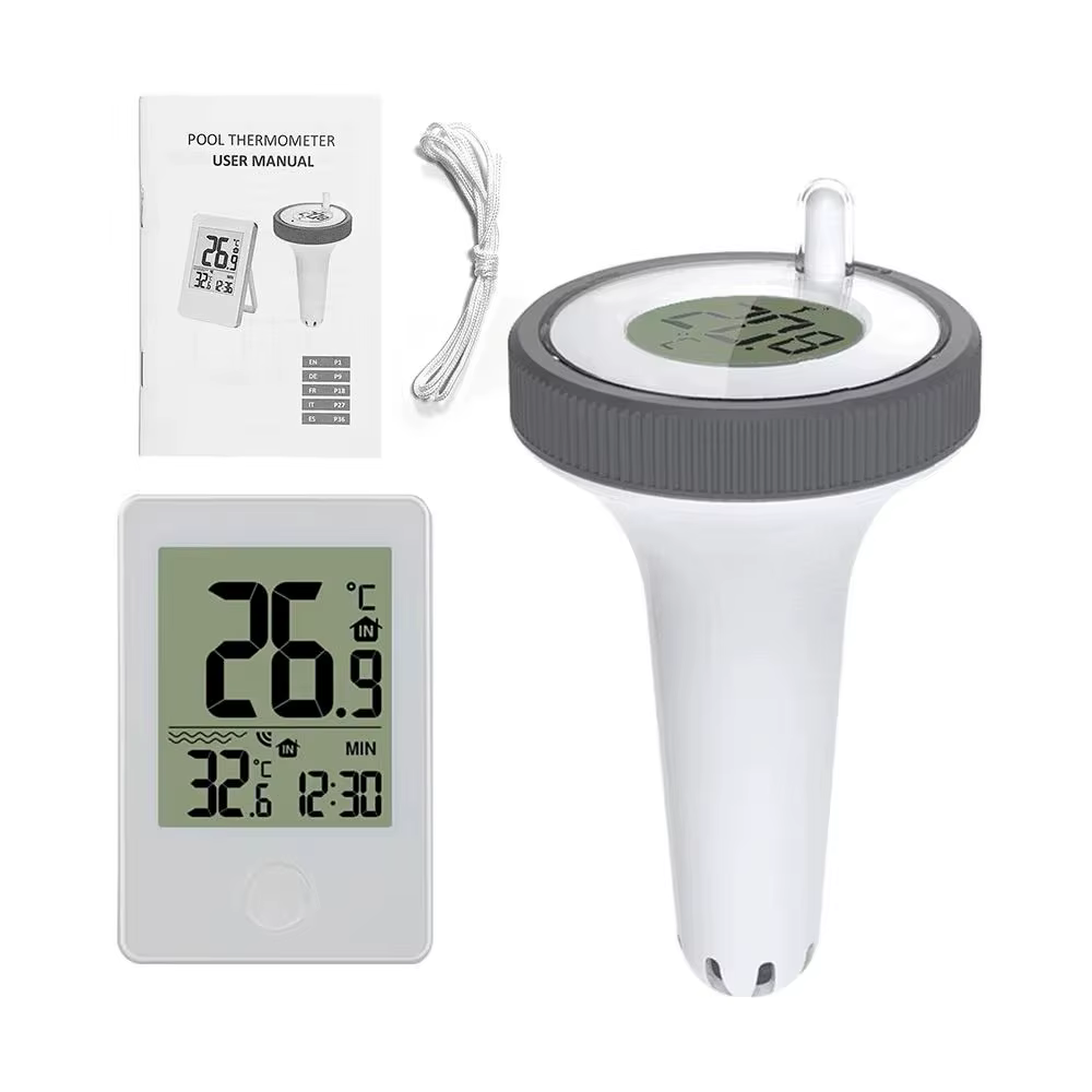 Compteur de température flottant thermomètre numérique de piscine Aquarium salles de bains
