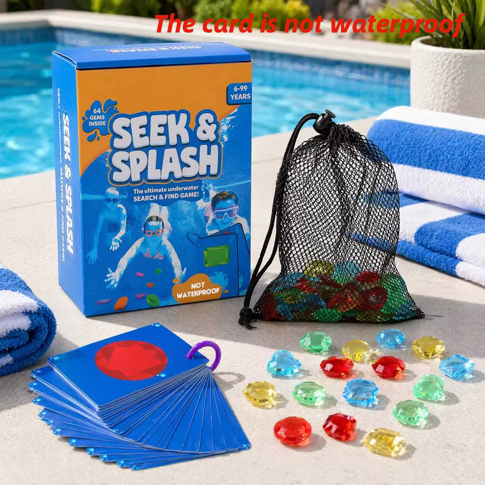 Jouets de piscine Skillmatics comprenant 64 pierres précieuses colorées