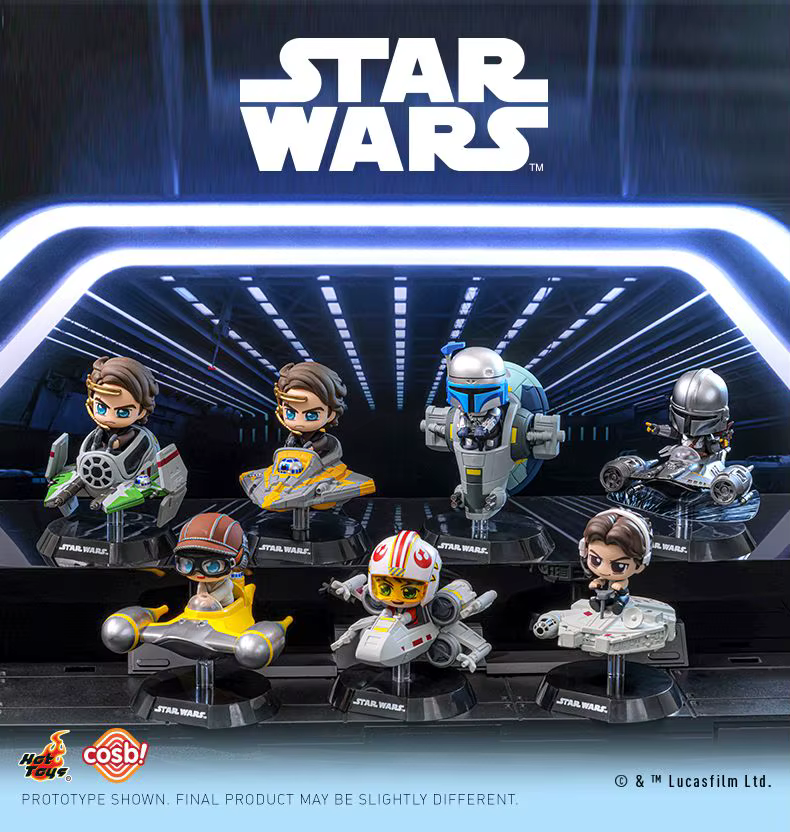 Star Wars Darth Vader Boba Fett Cosbi Rider série individuelle/ensemble figurines à collectionner Figurine mignonne Fans jouet cadeau
