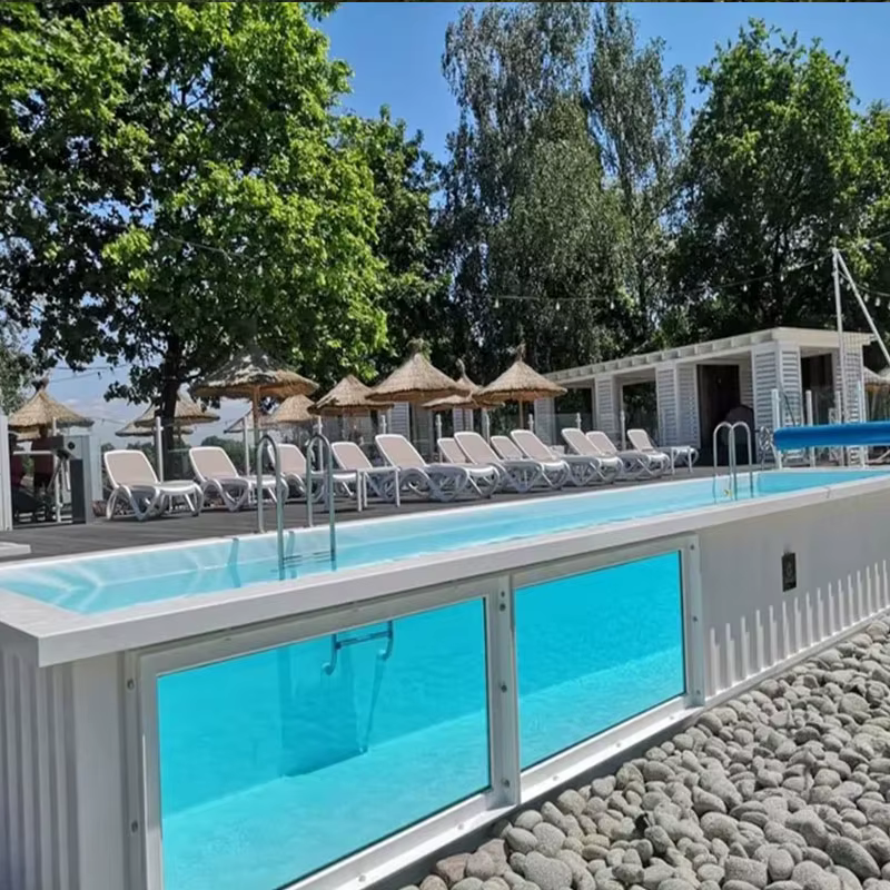 Piscine haute Performance moderne grande piscine fonction de Massage fibre de verre hors sol piscine extérieure pour les États-Unis