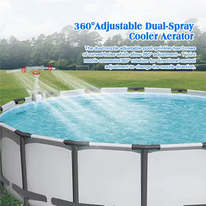 Fontaines à double cascade pour piscine hors sol