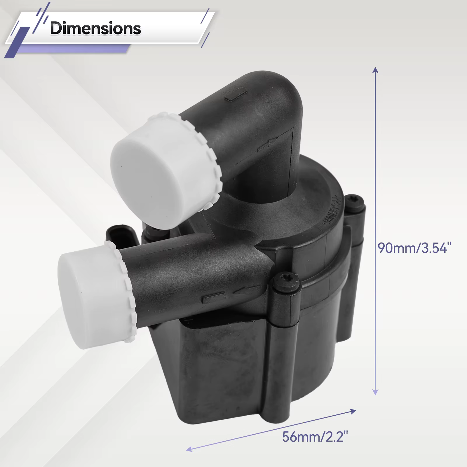 5N 0965561   Pompe à eau de refroidissement auxiliaire pour voiture, 5N0 965 561, pour Audi A1 A3 Q3 TT VW Golf Passat Skoda Seat 1.6 TDI 2.0 TDI 5N 0122093