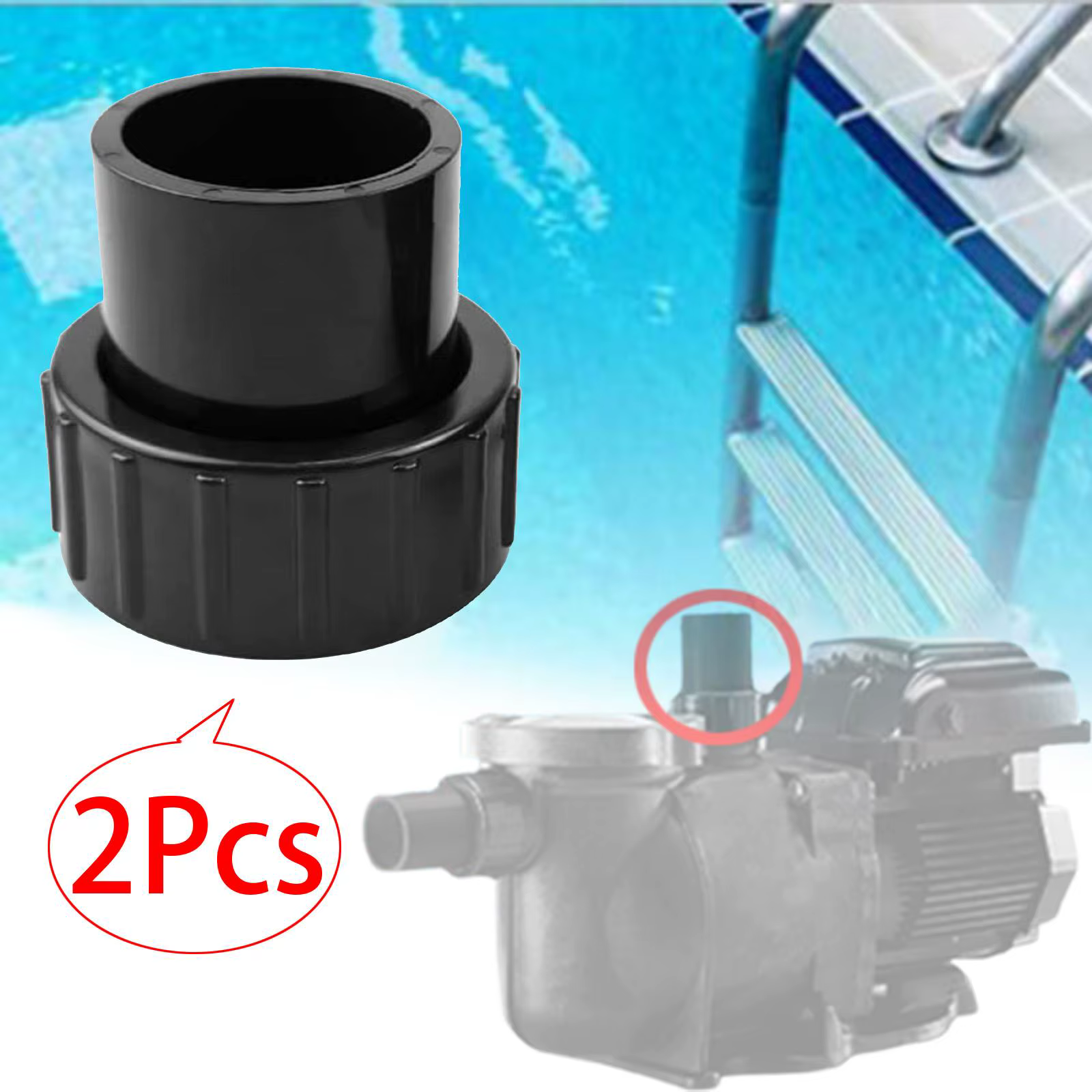 Connecteurs de pompe de piscine en PVC
