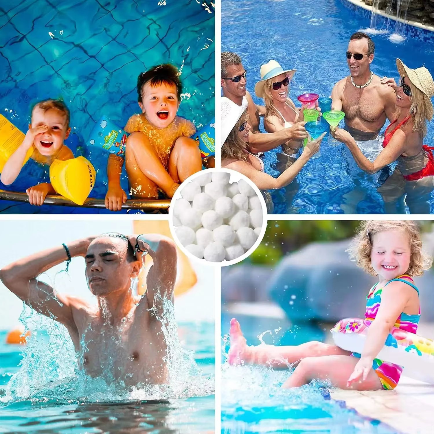 Boules de filtre de piscine pour pompe à filtre à sable