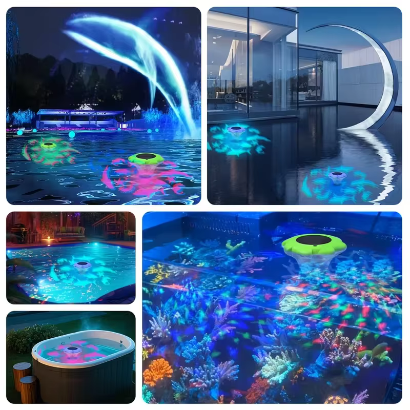 Lumière de piscine à énergie solaire