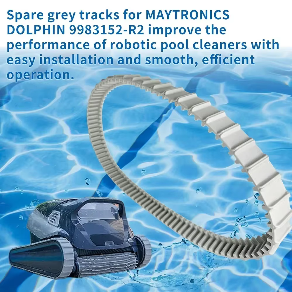 Lot de 2 voies grises pour nettoyeurs de piscine robotiques DolDave Maytronics