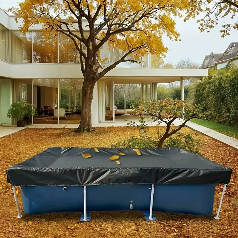 Couverture de piscine rectangulaire