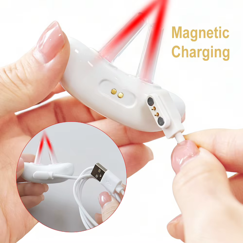 Appareil de thérapie nasale à lumière rouge intelligent pour la rhinite chronique, soin du nez qui coule et qui démange, soulagement de la rhinite, physiothérapie, ventilation nasale