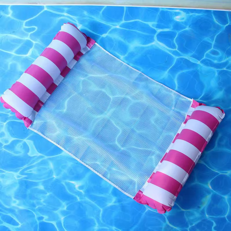 Nouveau matelas gonflable flottant pliable pour piscine