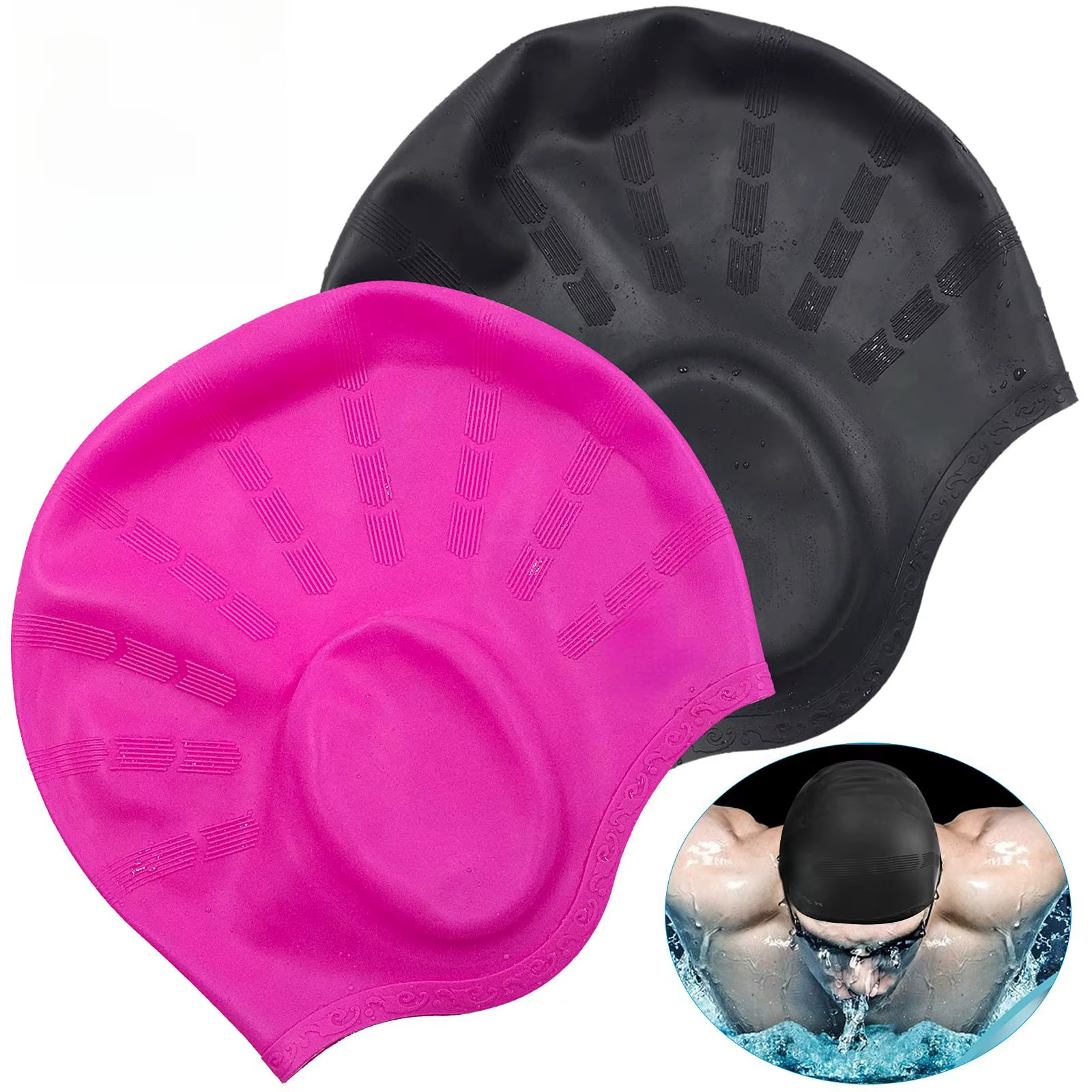Bonnet de natation imperméable à haute élasticité