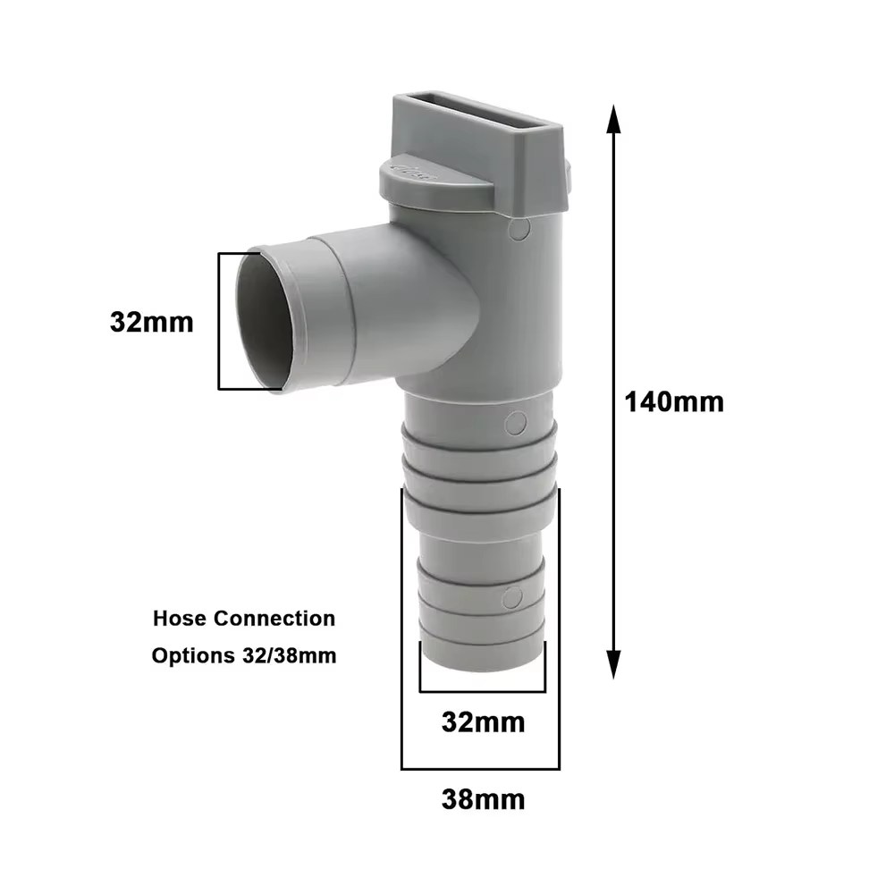 Adaptateur de pompe de filtre de piscine en PVC