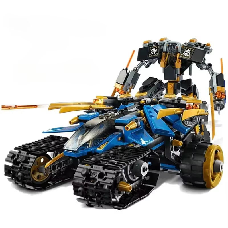 Bloc de construction Mecha technologie Ninja Thunder Raiders guerrier mécanique Robot bloc de construction arme de guerre modèle jouet enfant