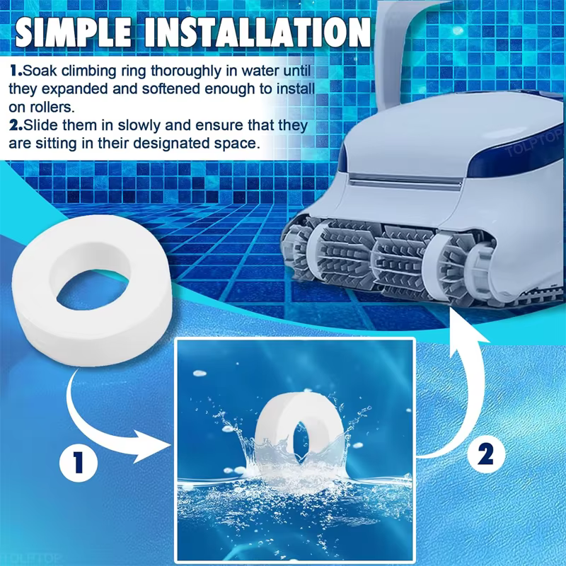 Anneaux d'escalade pour robot de piscine