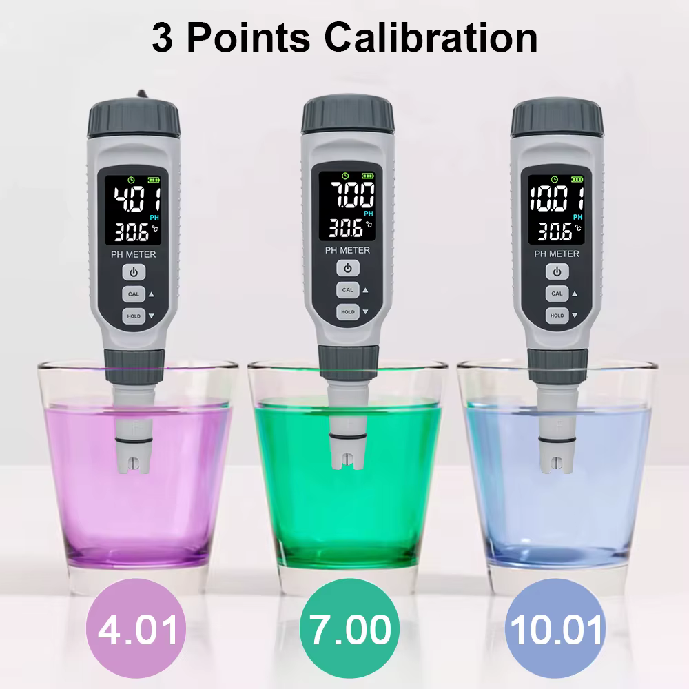 PH mètre stylo Type moniteur de qualité de l'eau acidomètre pour Aquarium piscine testeur d'acidité compteur d'acido acidimètre Rechargeable