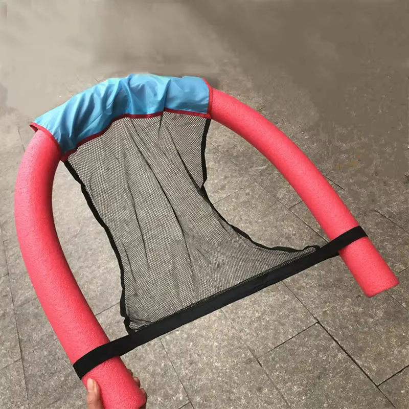 1PC-4 chaises flottantes en maille colorée pour piscine – Parfaites pour se détendre au bord de la piscine!