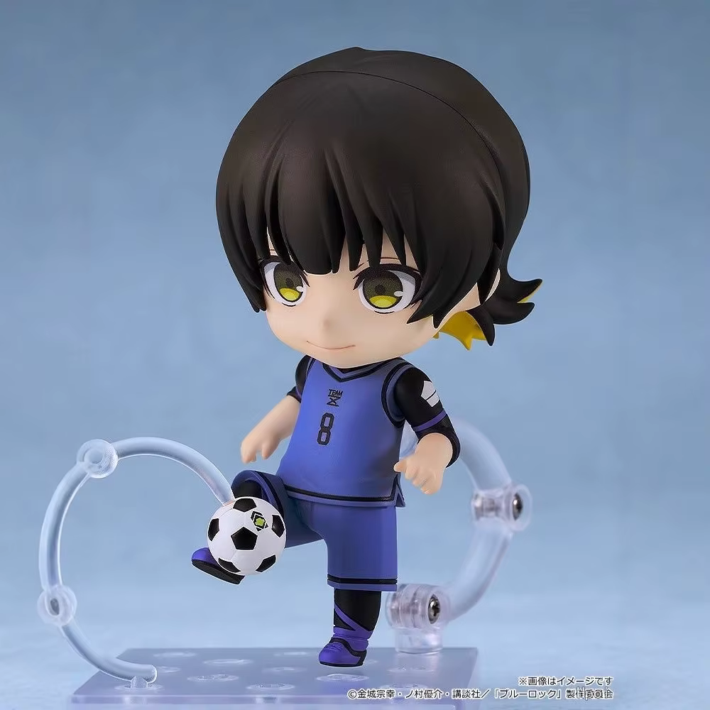 Figurine PVC Blue Lock Meguru Bachira 2658, visage interchangeable, modèle de collection, décoration de bureau pour les fans d'anime