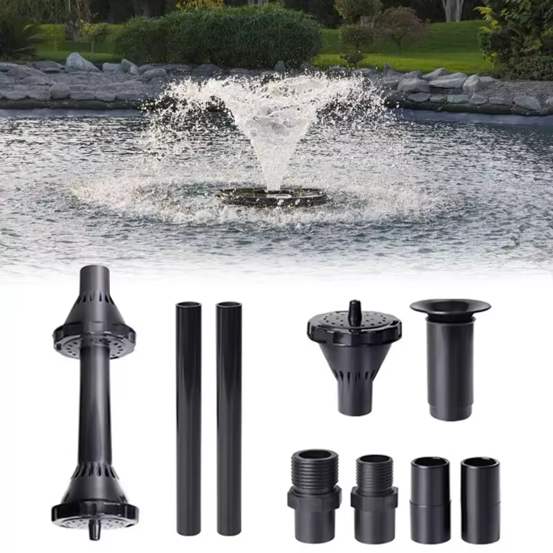 Pompe de fontaine puissante avec buses de pulvérisation d'eau pour bassin paysager et amélioration de l'habitat