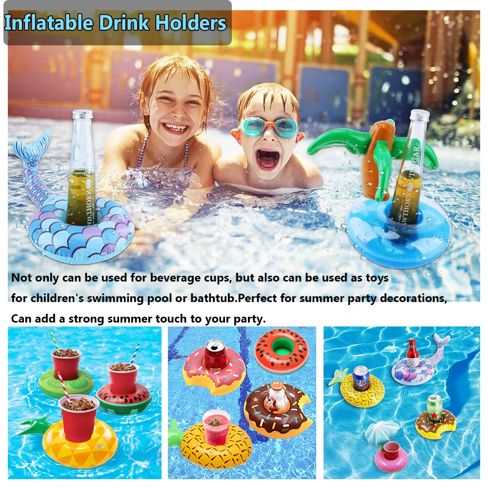 Porte-gobelet gonflable pour piscine