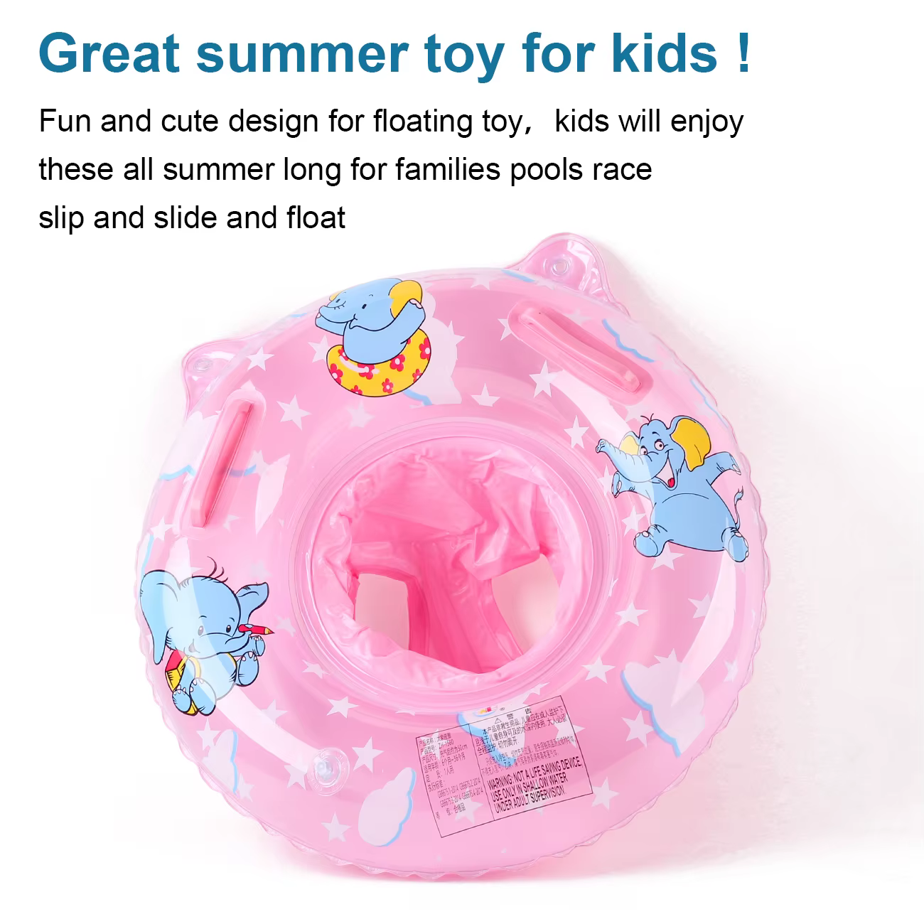 Flotteur gonflable de piscine pour bébé