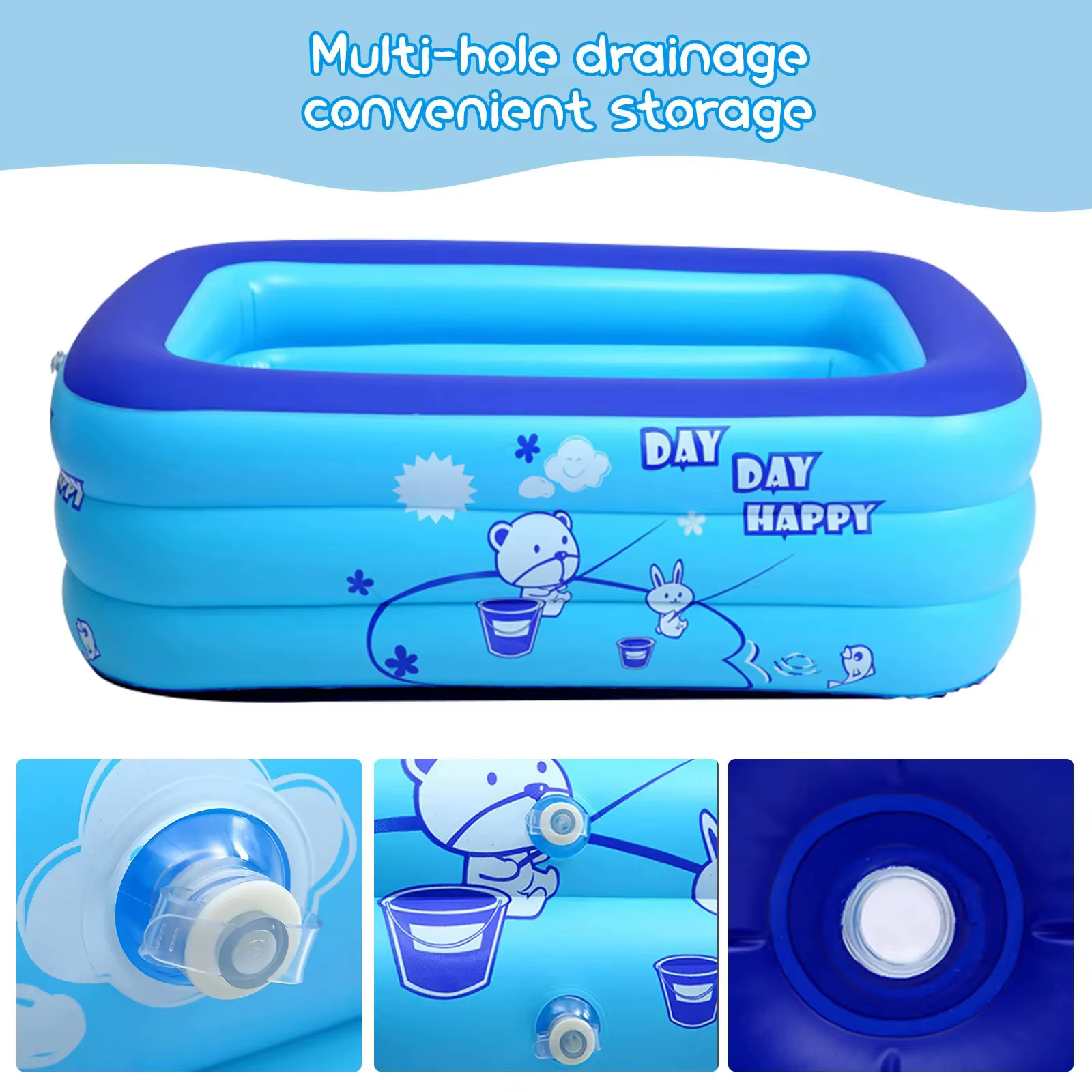 Piscine gonflable carrée pour enfants