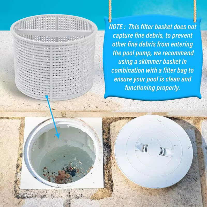 Panier d'écumoire de piscine pour piscine creusée