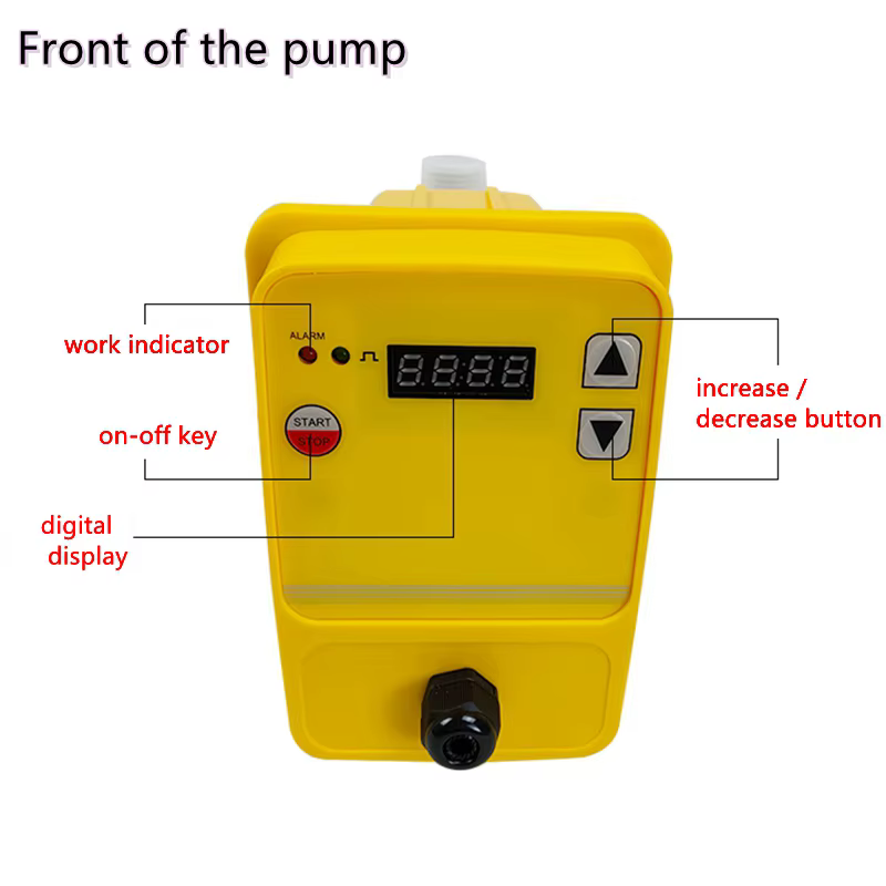 Pompe doseuse de produits chimiques pour chlore acide