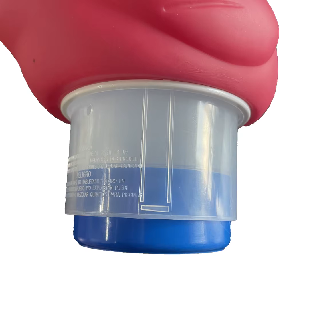 Distributeur de chlore flottant pour piscine (flammon rose)
