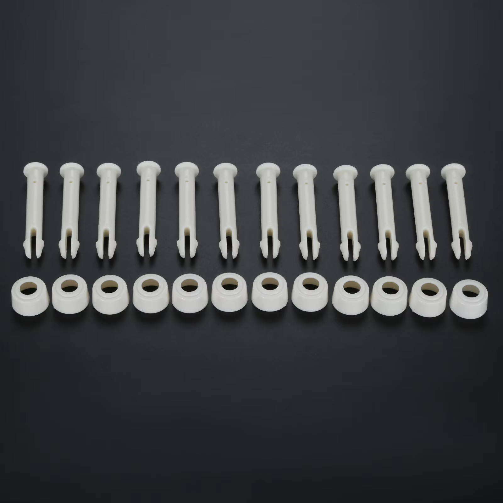 Lot de 12 supports et capuchons pour piscine