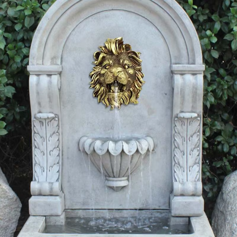 Fontaine bec Lion piscine pulvérisateur