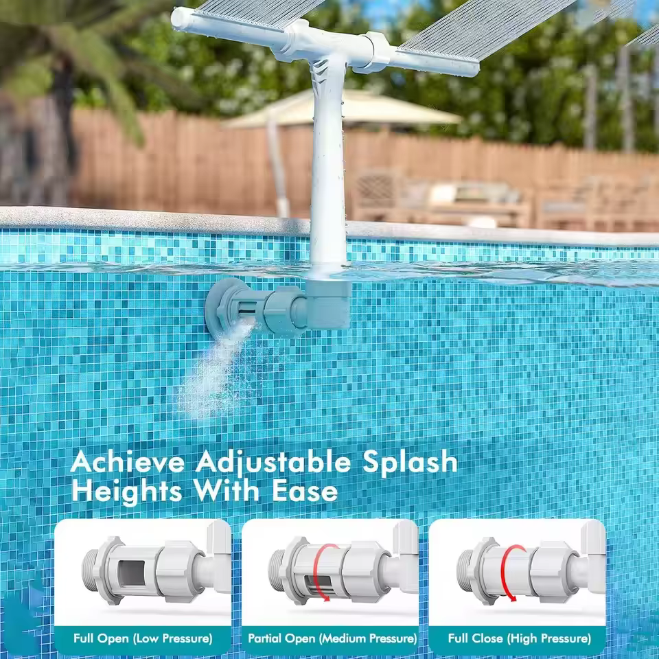Fontaine à eau à double jet pour piscine