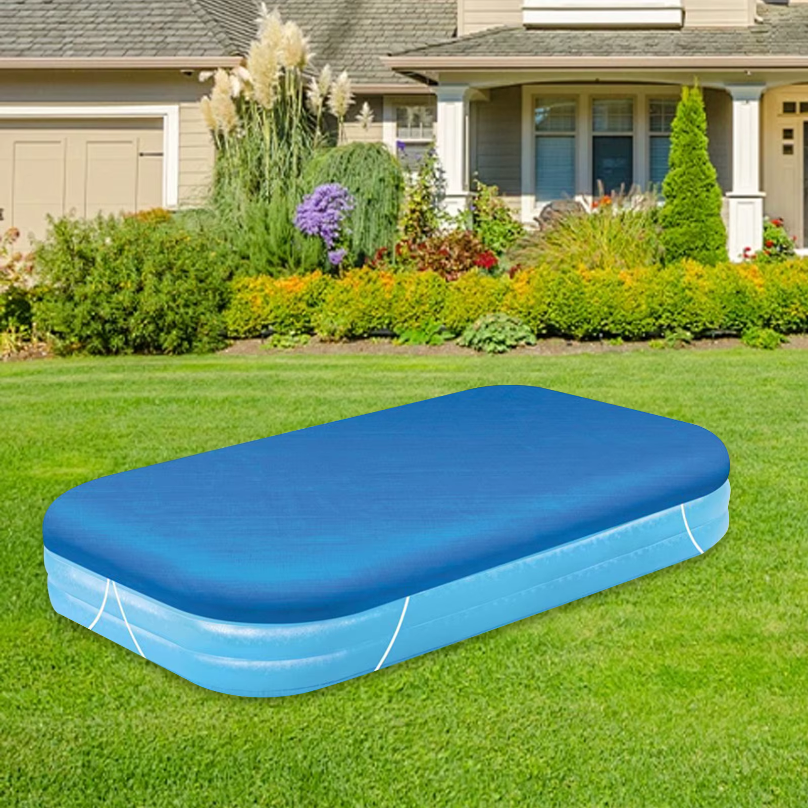 Couverture de piscine rectangulaire PE hors sol