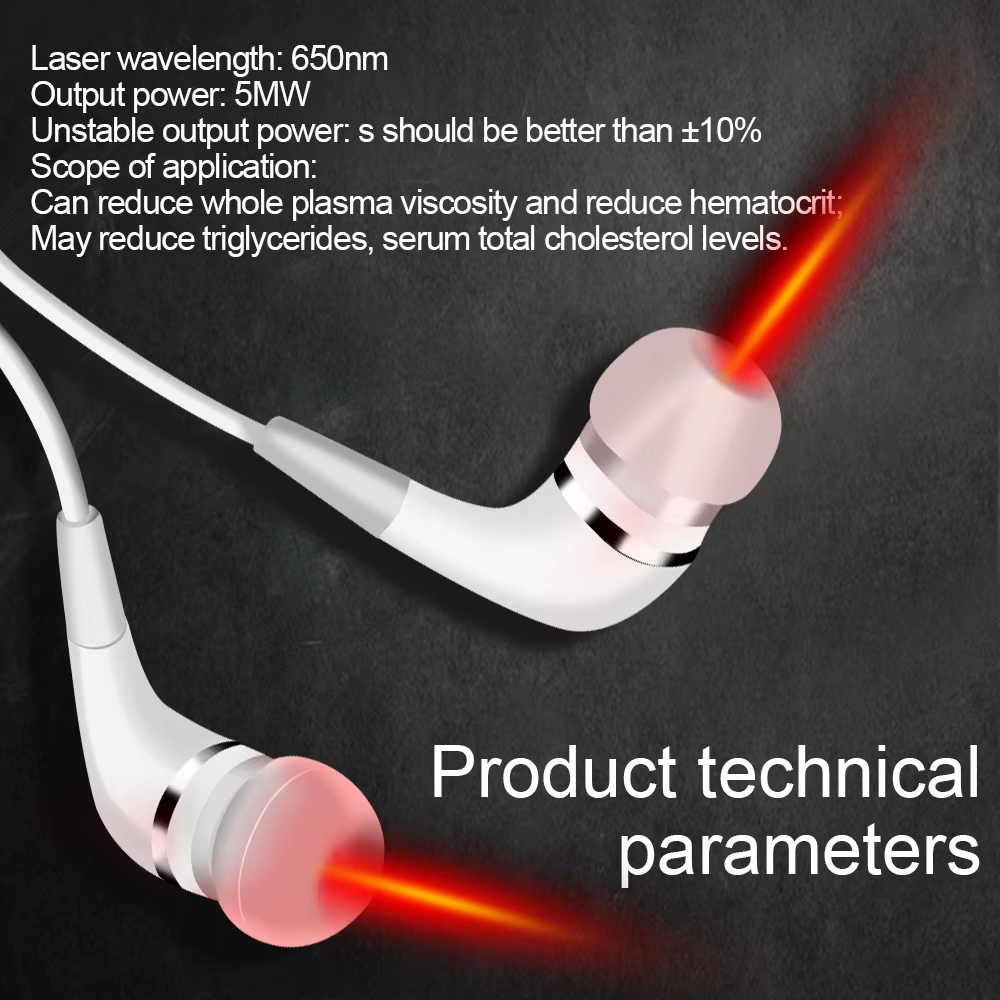 Thérapie laser auriculaire LLLT, irradiation laser, traitement physique du acouphènes, bouchons auriculaires, otite moyenne, surdité, rhinite nasale, sinusite