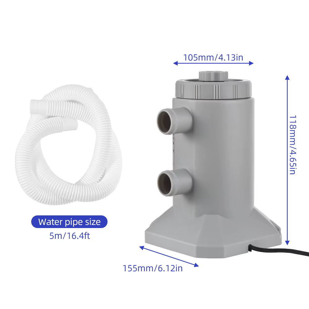 Pompe filtrante à cartouche pour piscines hors sol