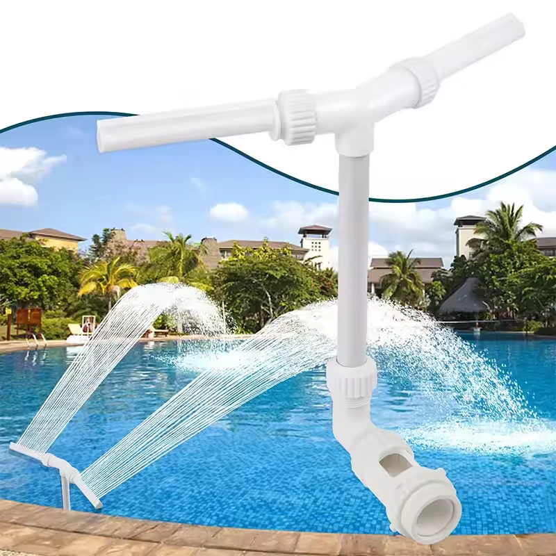 Fontaine à eau double jet pour piscine