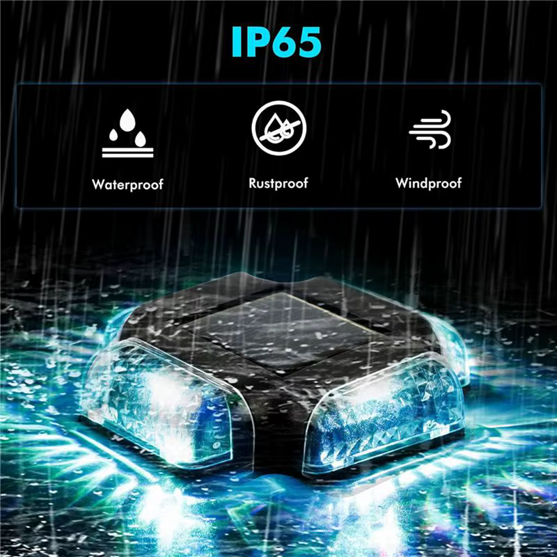 8Pack Lampes solaires pour terrasse de piscine