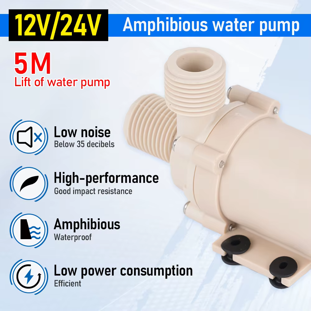 Pompe à eau solaire DC 12V/24V 5M