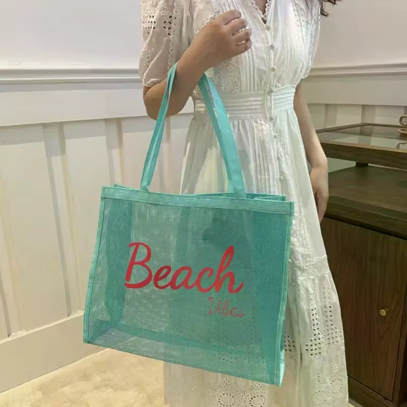 Grand sac en maille réutilisable pour femmes
