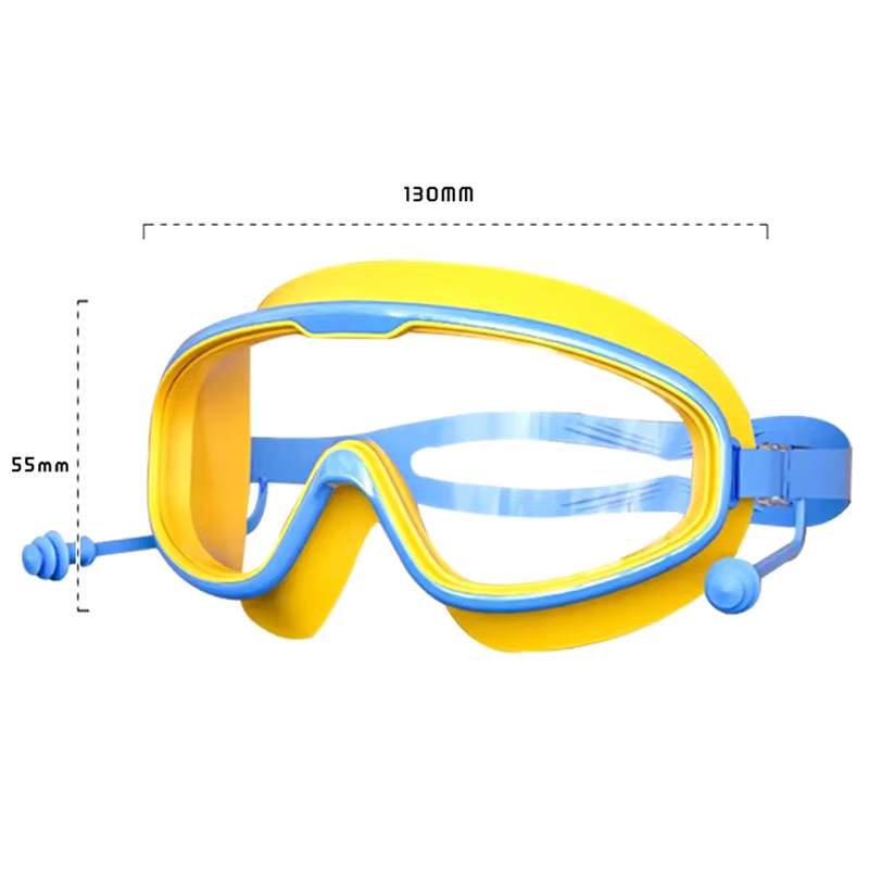 Lunettes de natation professionnelles Anti-buée avec bouchons d'oreilles