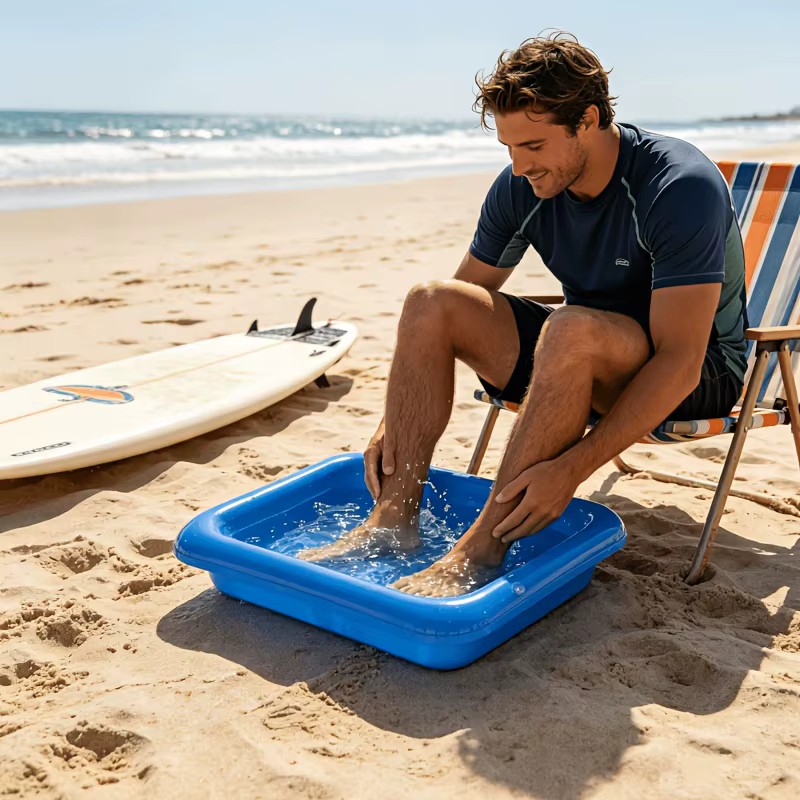 Bassin de nettoyage pliable et portable pour piscine