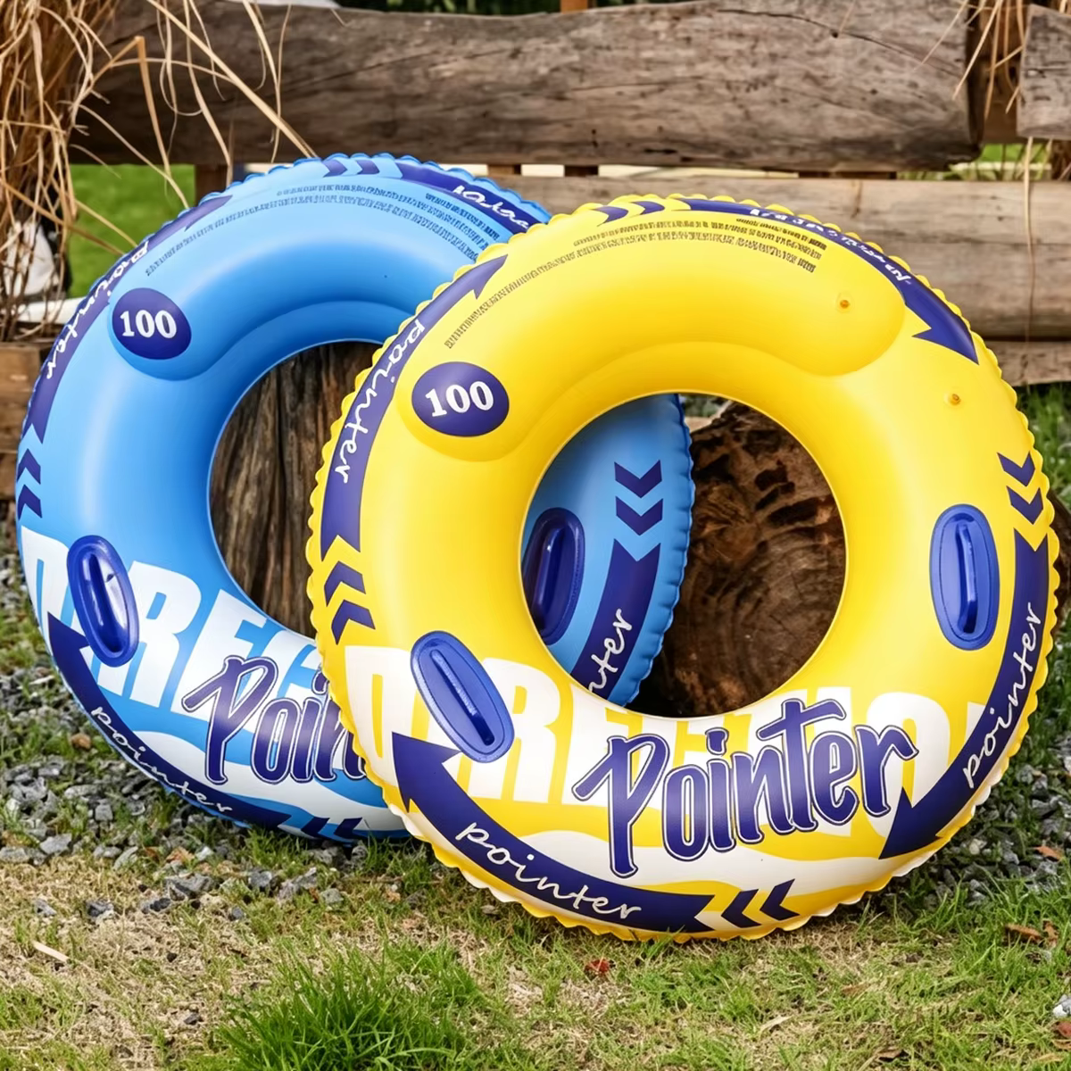 Bouée gonflable double pour la natation