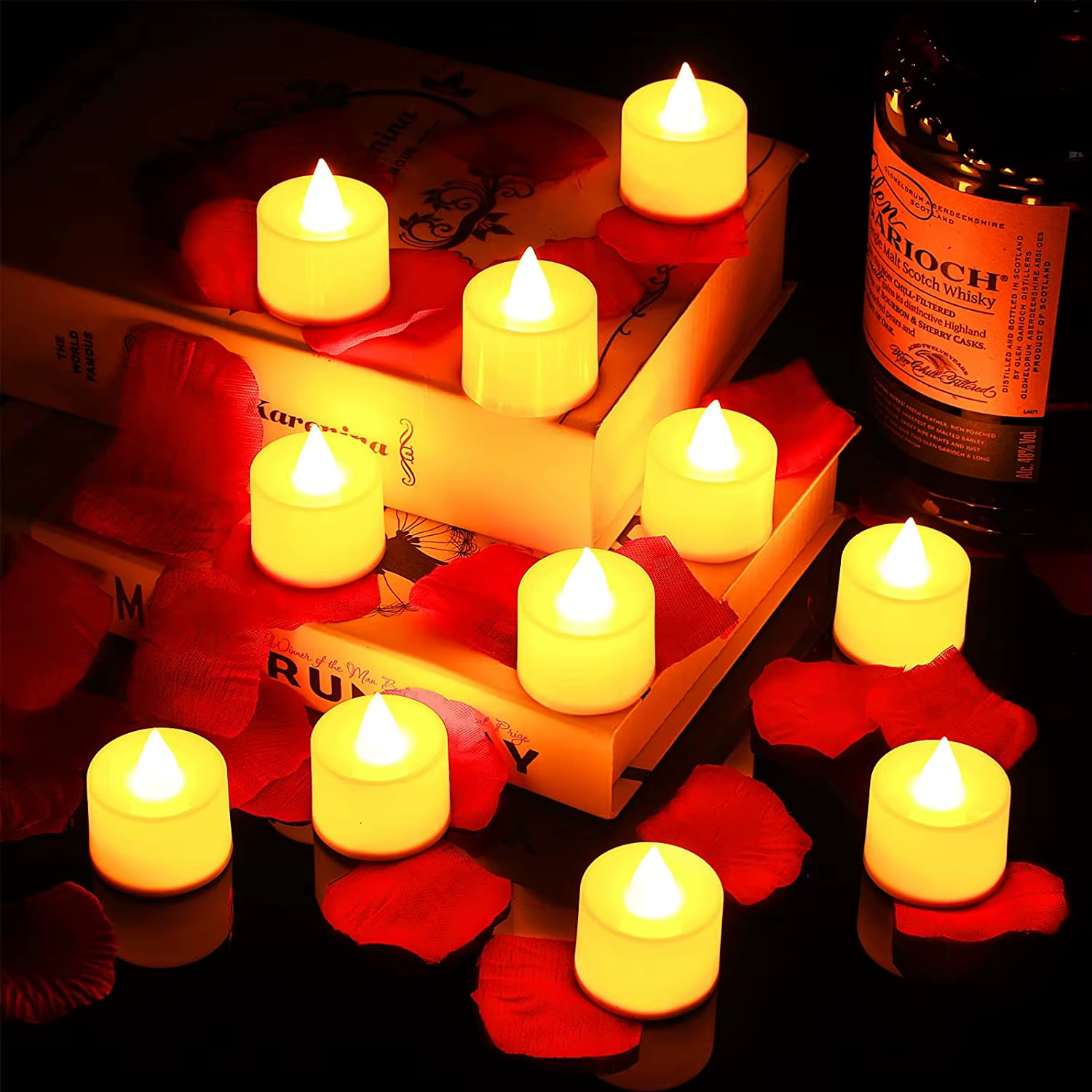 Bougie LED alimentée par batterie, fausse bougie à thé sans flamme, pour mariage, fête d'anniversaire, décoration de la maison, chandelier