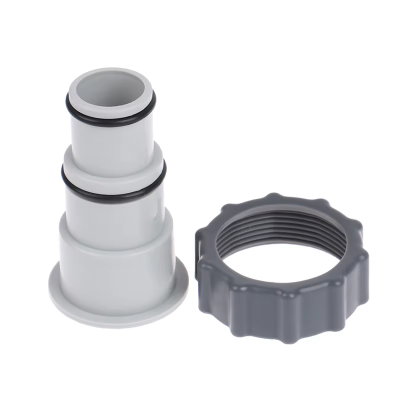 Adaptateur de Tuyau de Piscine avec Collier pour Pompe de Connexion Filetée Intex