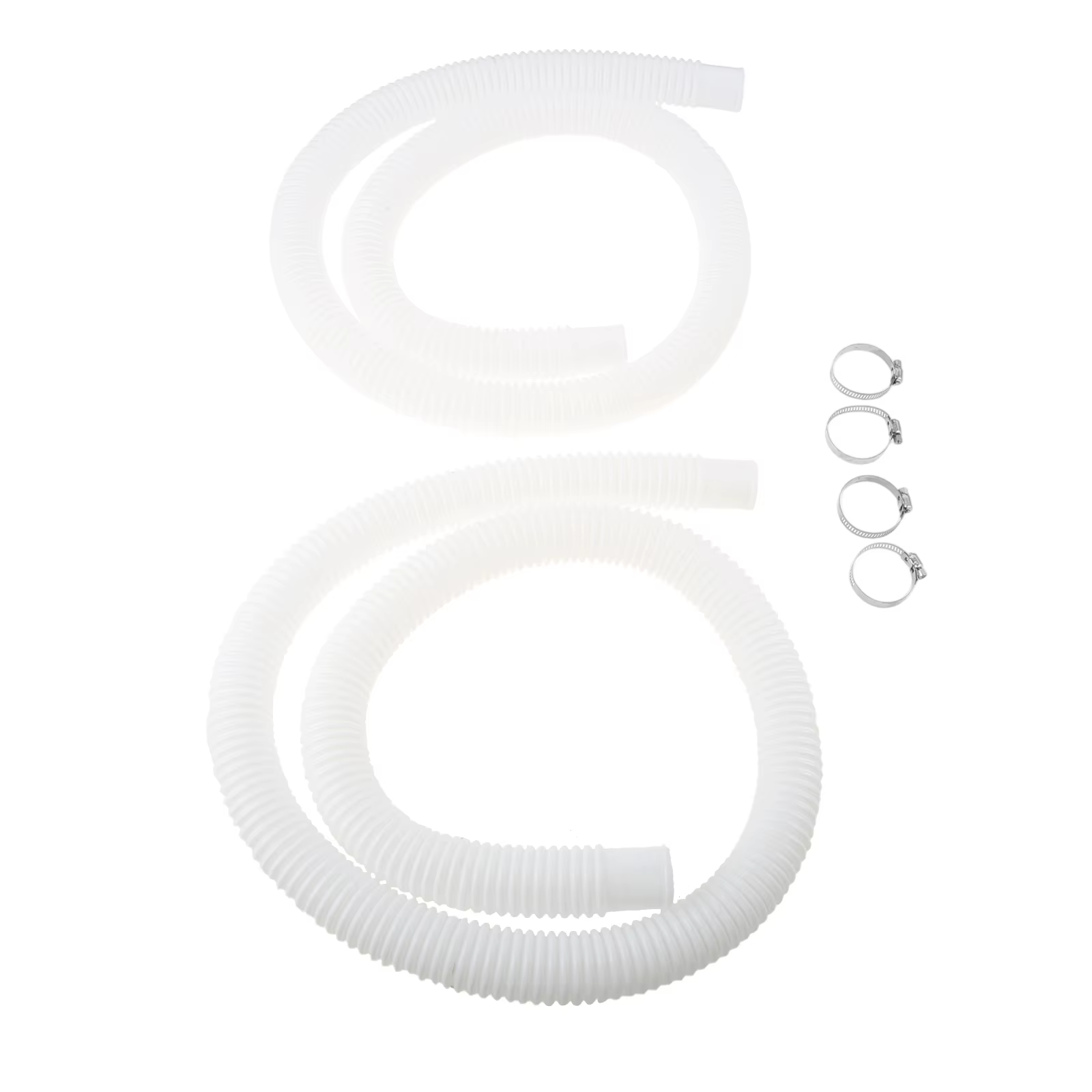 Tuyau de pompe de filtration de piscine de 59 pouces + pinces en acier de 1
