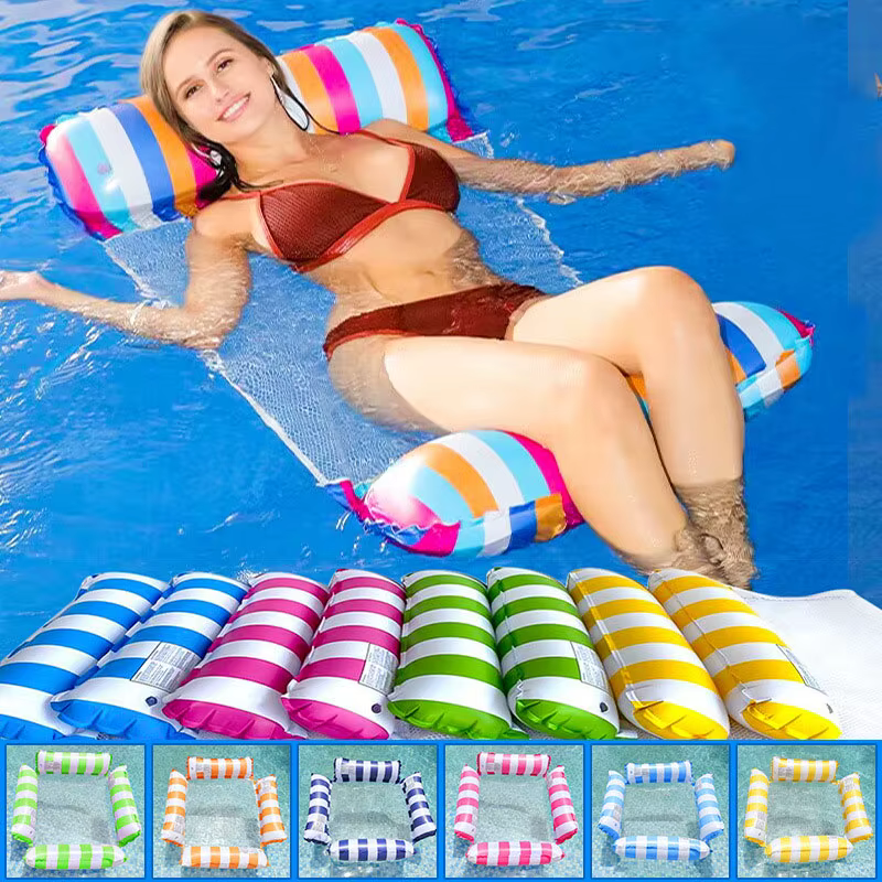 Matelas d'eau flottant gonflable pour natation d'été