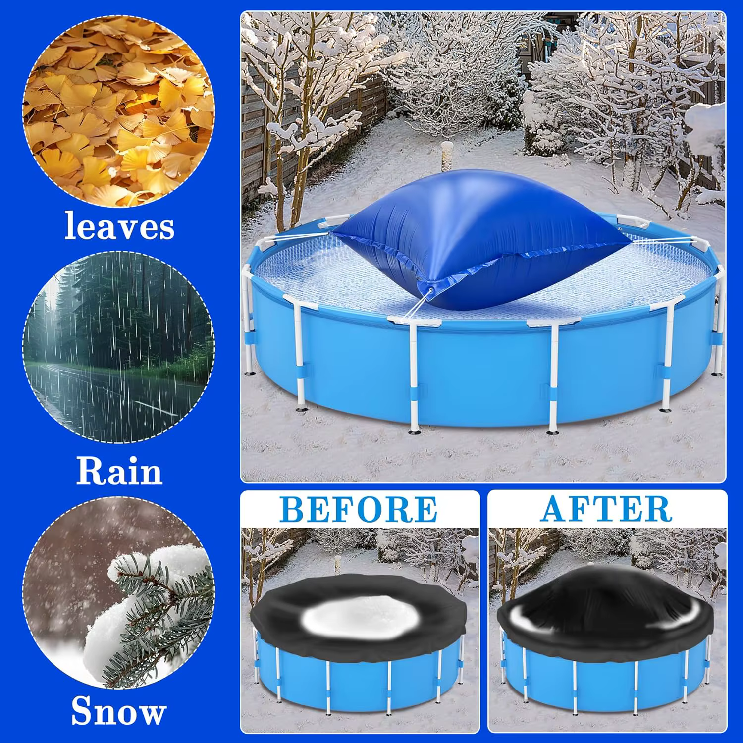 Coussins de piscine pour piscines hors sol