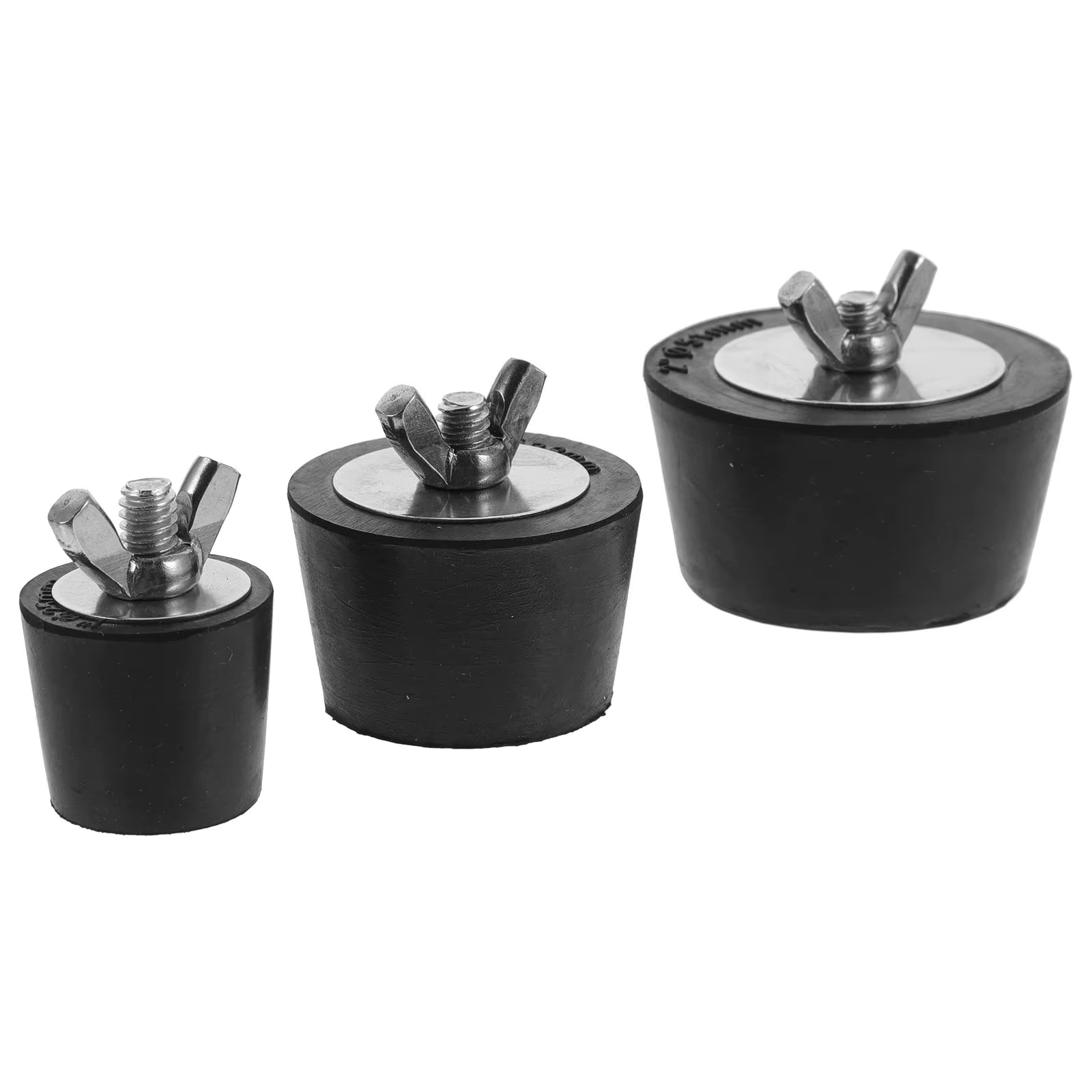 Lot de 3 bouchons en caoutchouc robustes pour piscine