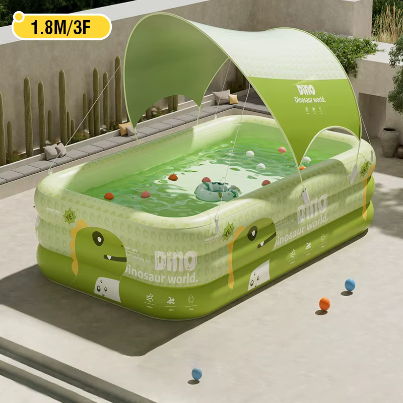 Grande piscine gonflable pliable