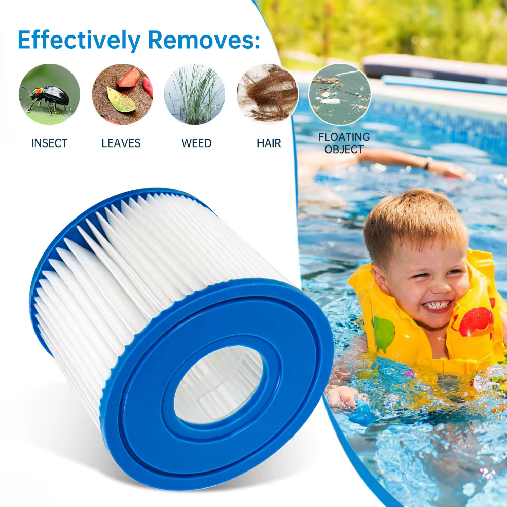 Filtre de piscine de remplacement compatible avec la pompe 58381 Flowclear Lay-Z-Spa - Miami Vegas Palm Springs