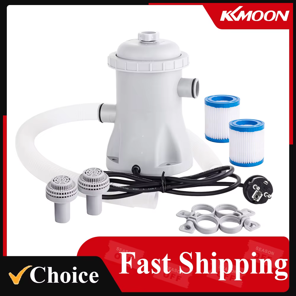 Pompe à eau électrique pour pataugeoire avec 2 cartouches filtrantes