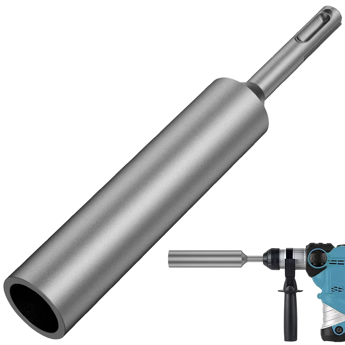 Acier trempé pour perceuse à percussion rotative SDS Plus, outil électrique, pilote de tige de terre SDS Plus, tige de mise à la terre Durable de 17mm